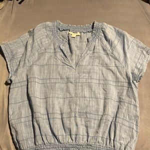 Light blue blouse size S. 6 dollars plus shipping.